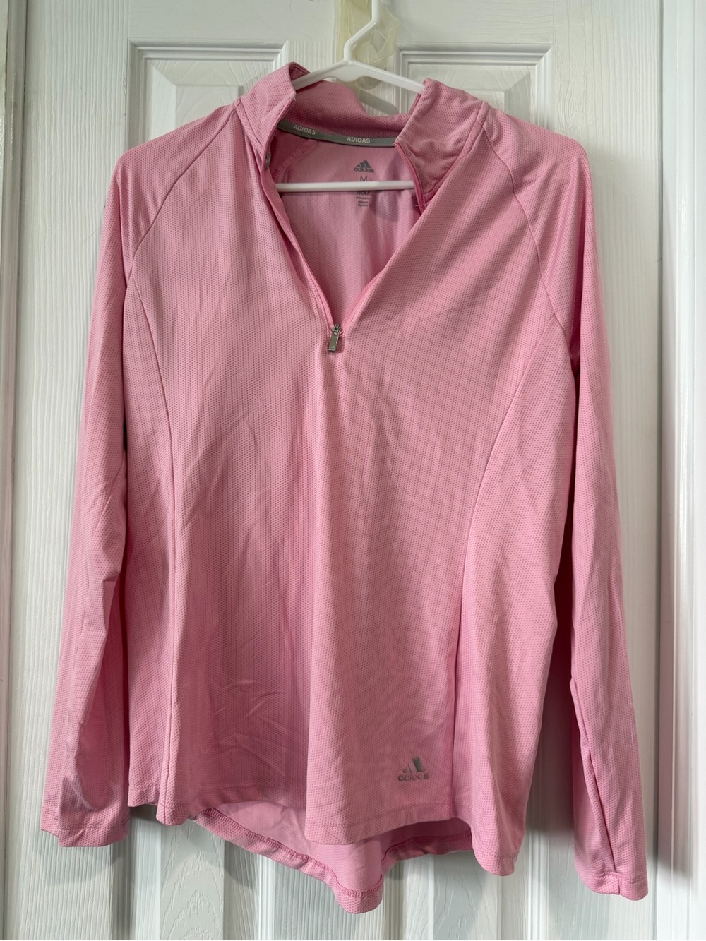 adidas Women’s Light Pink Quarter-Zip Pullover